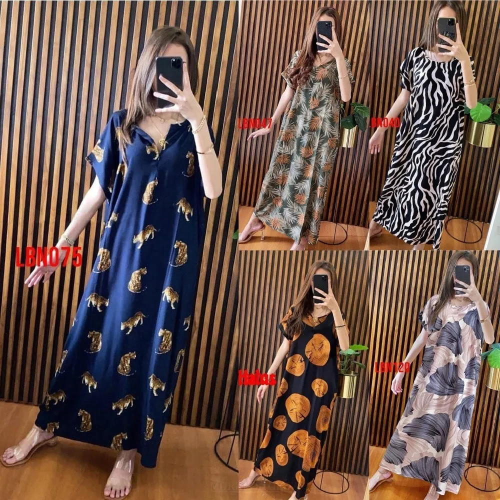 Dress Panjang Hamil Busui Bahan Katun Micro Halus