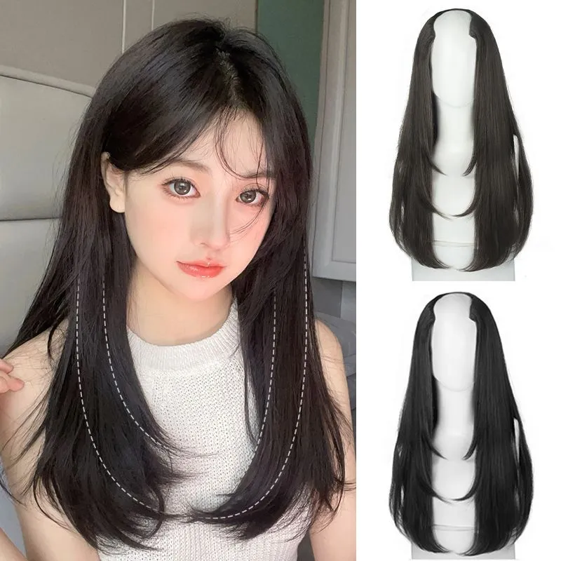 AESRORA Hairclip Big Layer, Hair Clip Korea EX19, Hair Clip Natural, Hair Clip Lurus, Rambut Palsu