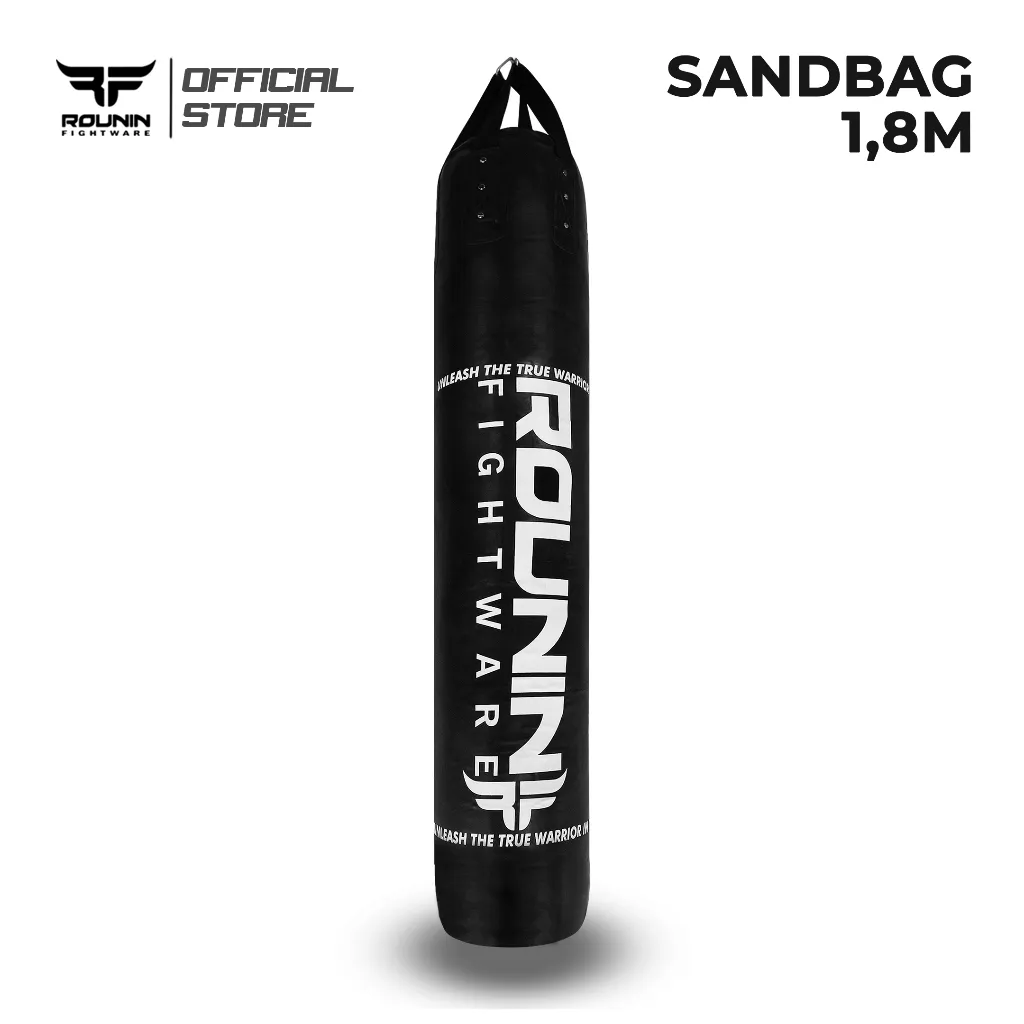 ROUNIN HEAVY BAG / SANSAK / SAND BAG  / SAMSAK ROUNIN FIGHTWARE BOXING / MUAY THAI - 1,8 M  ( Isi )