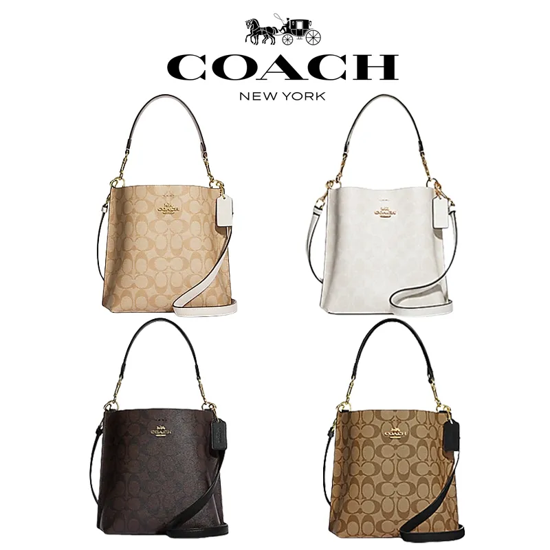 COACH Mollie Bucket Bag 22 In Signature Canvas Coach Tas Bahu Wanita Coach Tas Selempang Wanita CoachTas Tangan Wanita