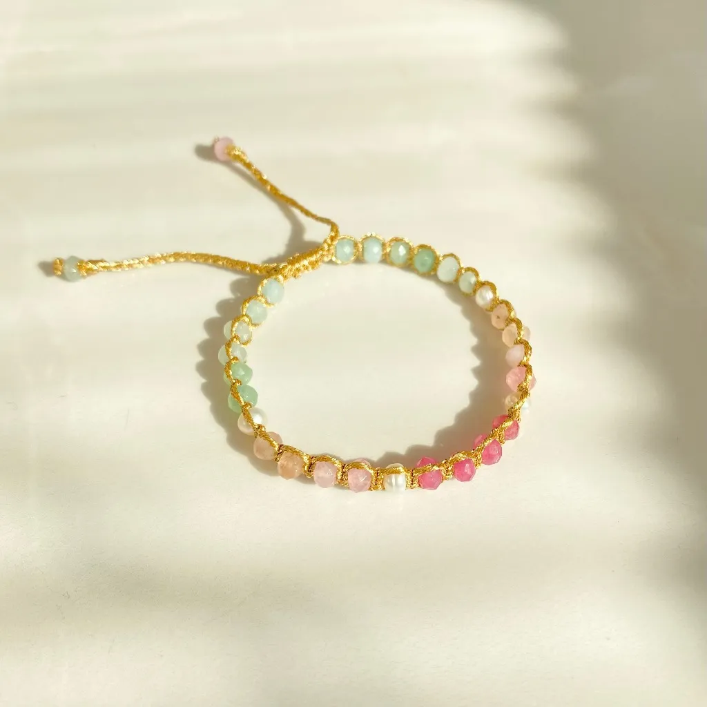 4mm Cakra Bracelet — Gelang Macrame Fashion Wanita Batu Alam Kusukagaya