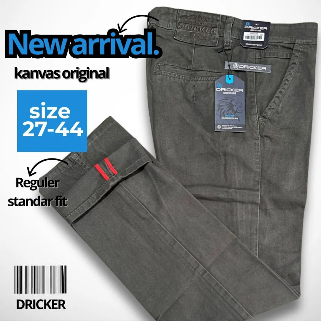 Celana Panjang Pria Chino Original Standar Reguler Kanvas Premium Casual Kerja Santai Big size jumbo 27-45