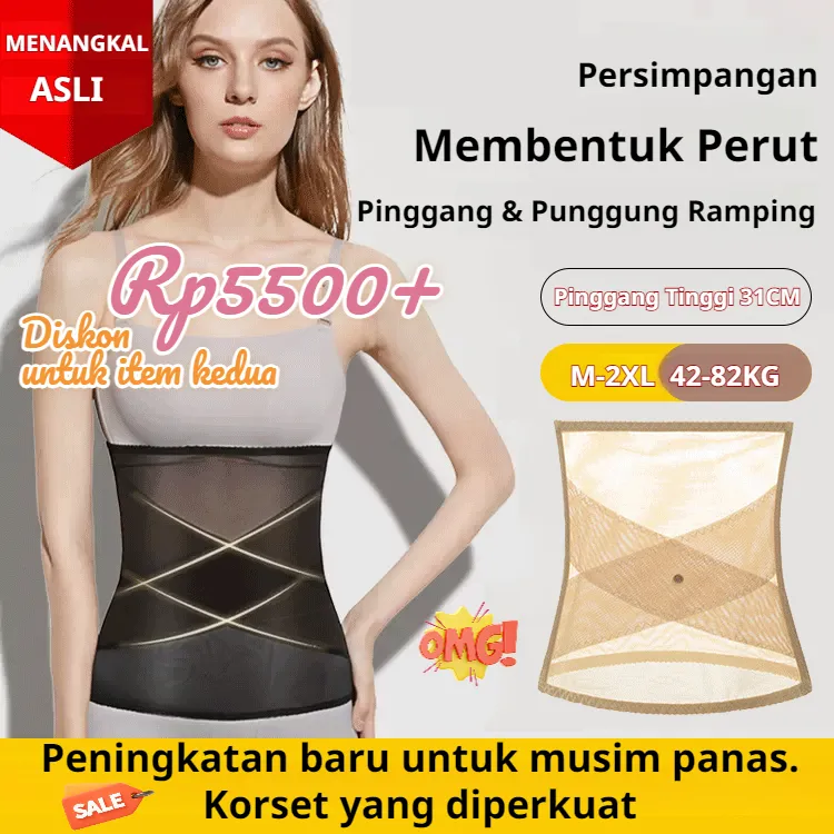 42-82kg [Membentuk dan Membakar Lemak] Korset Jaring Silang Pembentuk Pinggang Kecil yang Kuat/Korset Pelangsing Pinggang Perut/ Sabuk Pembentuk Pinggang Wanita/Sabuk pembentuk pinggang/sabuk pelangsing pinggang