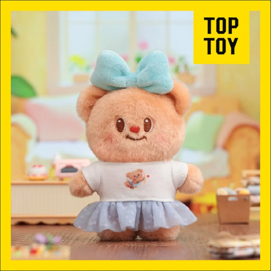 TOP TOY - Butterbear Versatile Wardrobe Plush Pendant Blind Box Gantungan Tas Lucu Karakter Butterbear Gantungan Kunci