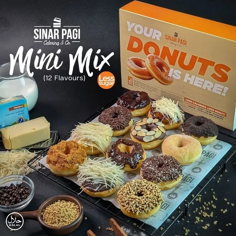 Donat Mini Premium Sinar Pagi ( Harga Per Box / 1 Lusin )