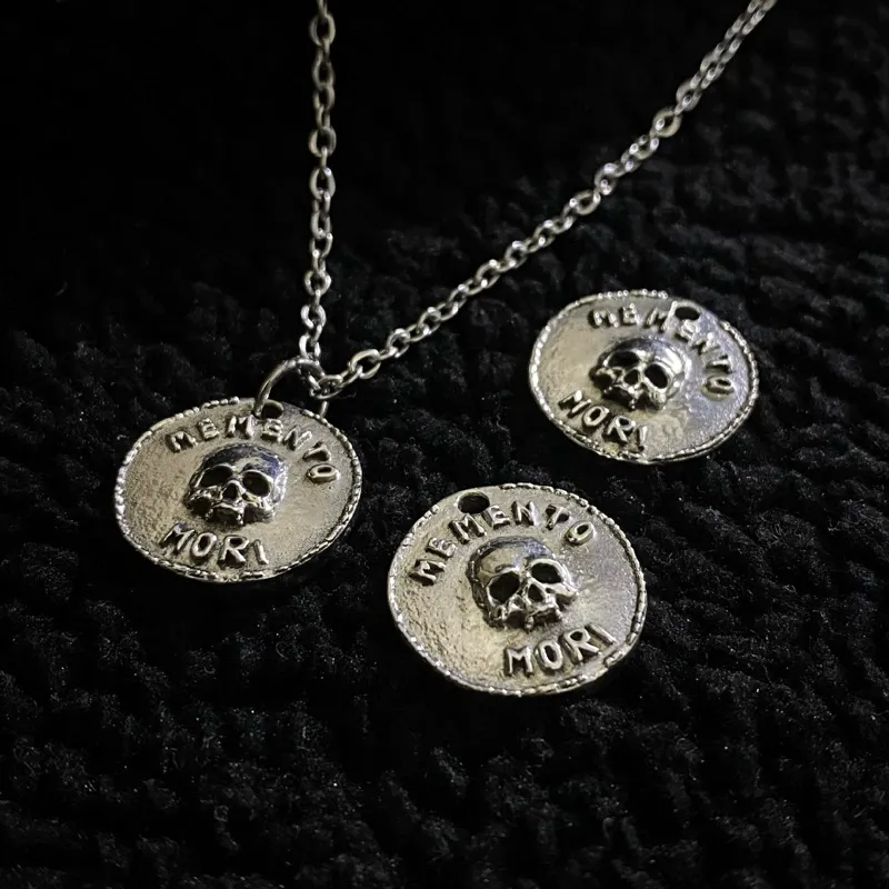 Memento mori coin pendant, Flagofskull Official
