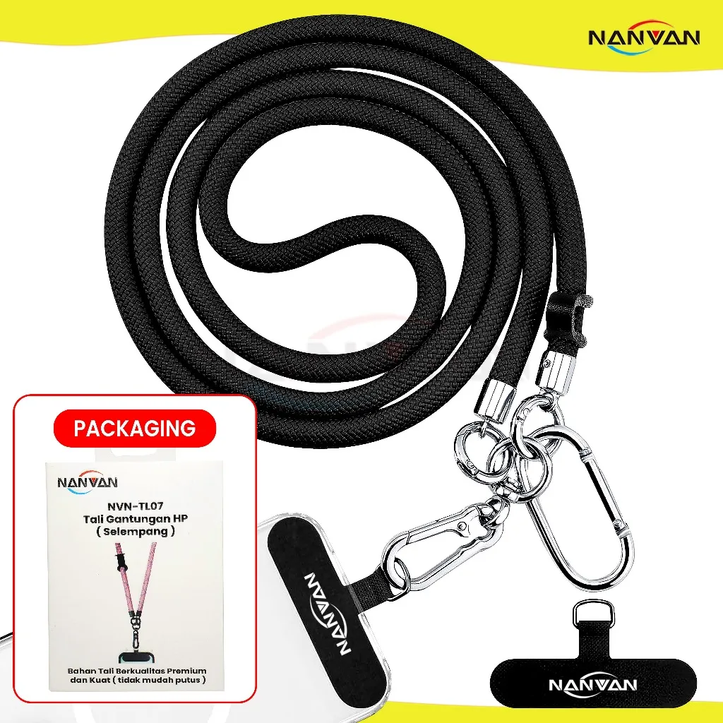 NANVAN NVN-TL07 Tali Gantungan Lanyard Handphone / Id Card Model Selempang Kuat Dan Berkualitas
