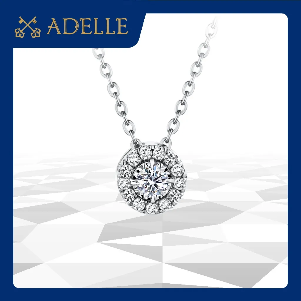 Adelle Jewellery - Claire Rose D' Amour Diamond Pendant- Liontin Emas Berlian
