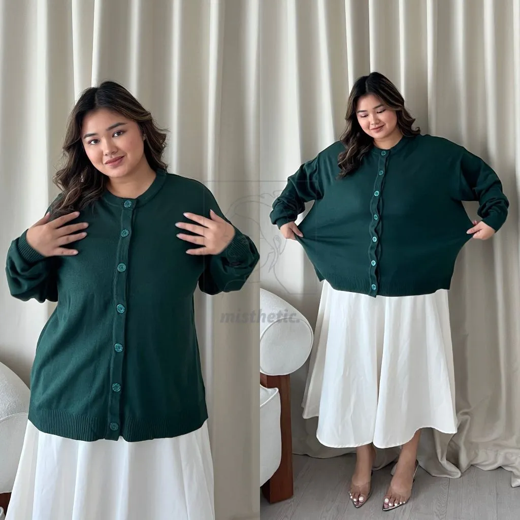 Lady Cardigan - Cardigan Polos Big Size LD110/LD130/LD150