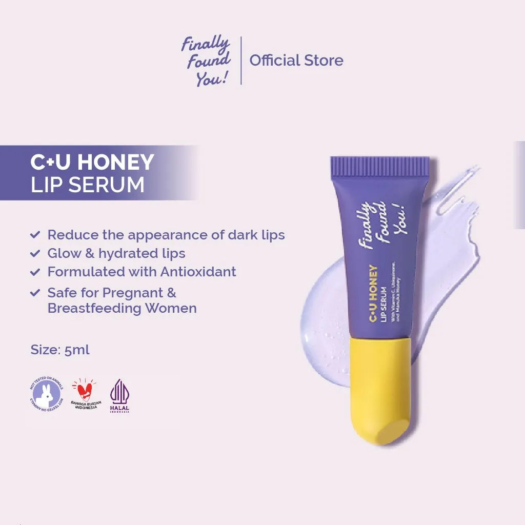 Finally Found You! C+U Honey Lip Serum untuk Melembapkan dan Mencerahkan Bibir 5ml