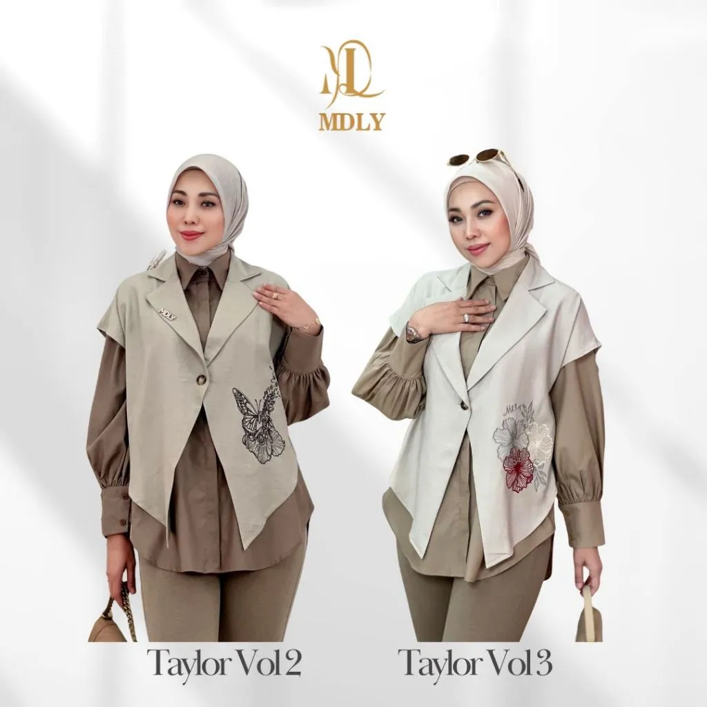 MDLY Taylor Vest & Shirt Vol.3 Atasan Wanita Kemeja Kerja Bahan basic katun Premium Terbaru Shirt