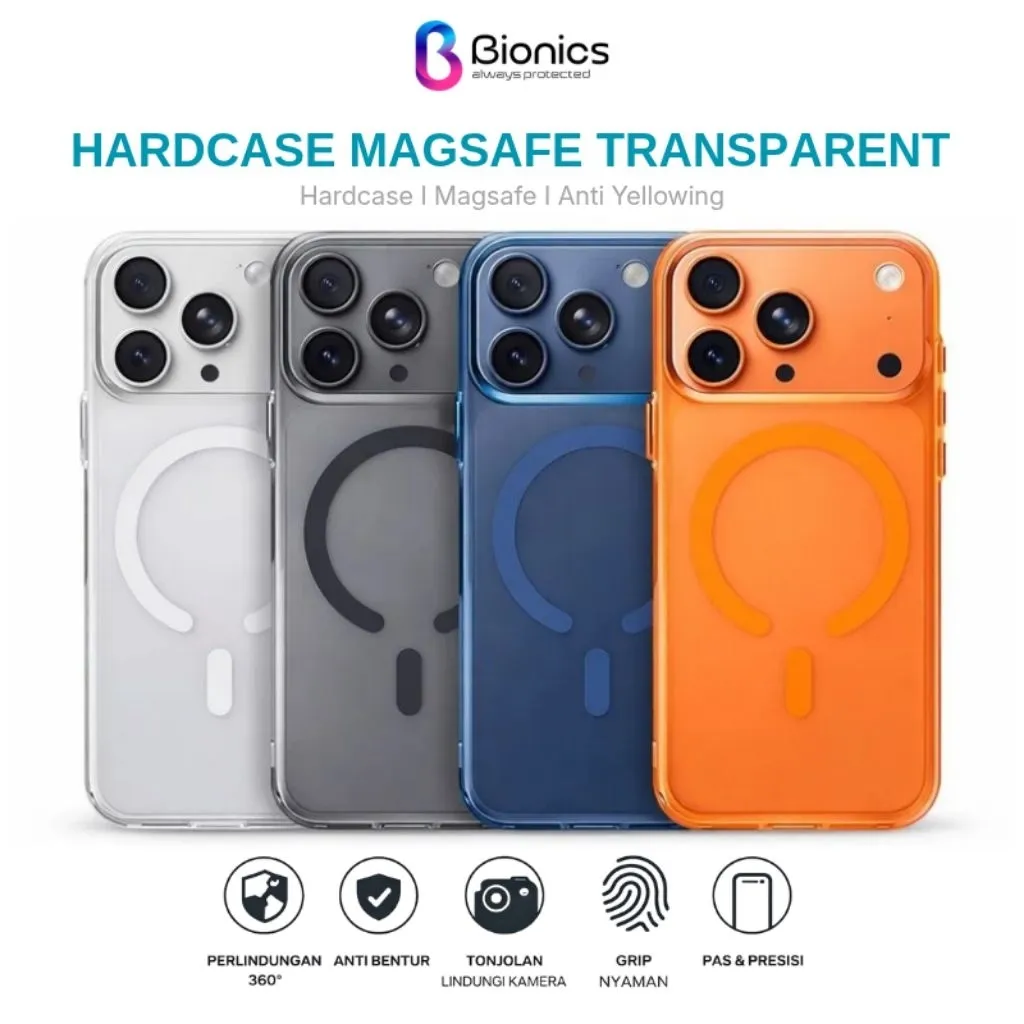 Case Magsafe Iphone 17 17Pro 17Promax Promax Pro Max Transparan Hardcase Casing