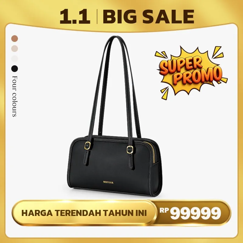 BESTOUR Tas Wanita Elegan Noelle Bag Tas Bahu Kekinian Tas Tangan Fashion Shoulder Bag