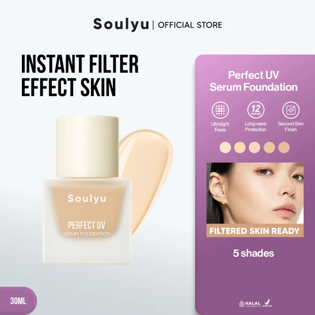 SOULYU Perfect UV Serum Foundation 30 ml - Flawless Without Filter