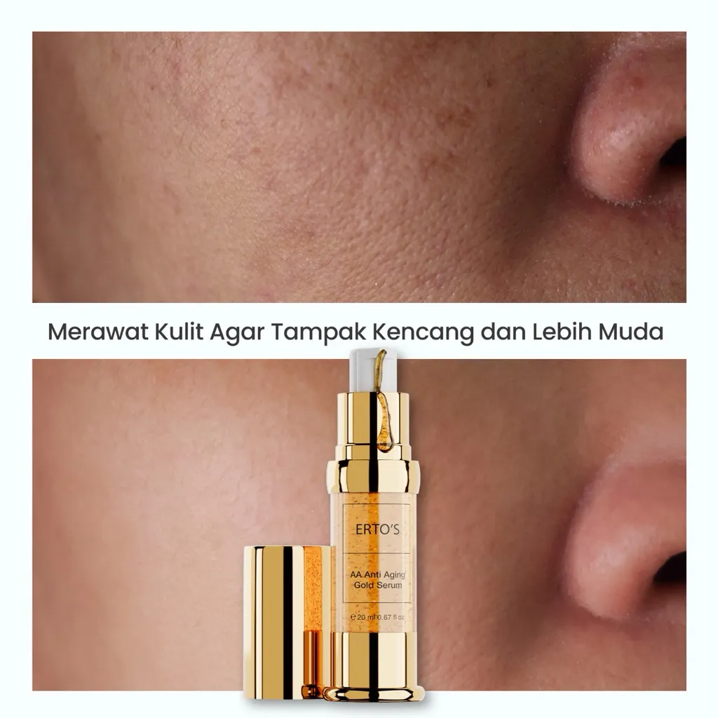 AA Anti Aging gold serum / serum anti aging / hydrating / Anti Flek Hitam/ untuk semua jenis kulit