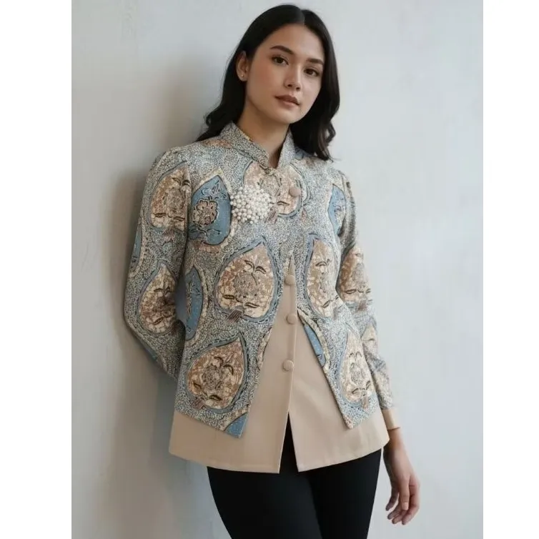 Batik Solo Trendy - Blouse Batik Dara Lapis Furing Kain Halus Dan Nyaman Untuk Wanita Kerja Kantoran