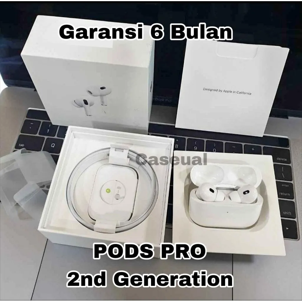 Pods ANC Pro Gen 2 With Wireless Charging Case Brand New Garansi 6 bulan