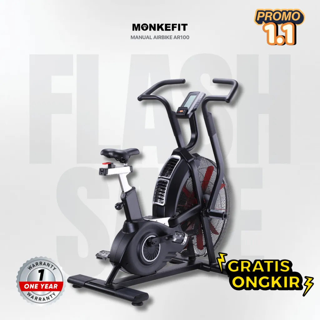 Monkefit Air Bike AB100 Sepeda Statis tanpa listrik