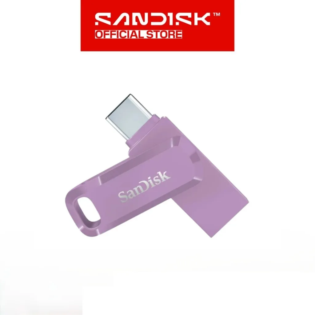 SANDISK Ultra Dual Drive GO OTG Type-C 128GB USB 3.2 - Lavender (Up to 400MBps)