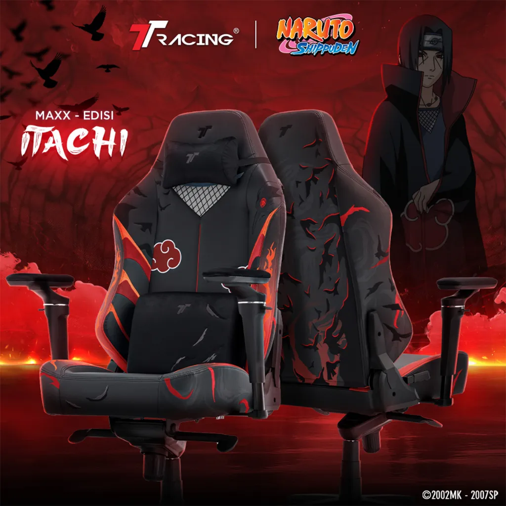 TTRacing Kursi Gaming Maxx Koleksi Naruto - Itachi | Maxx Gaming Chair [Garansi 2 Tahun]