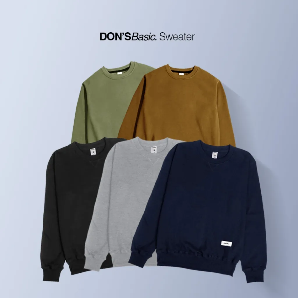 The Don's House DONBSC - Sweater / Crewneck / Switer Polos Pria Wanita Fleece Tebal Premium