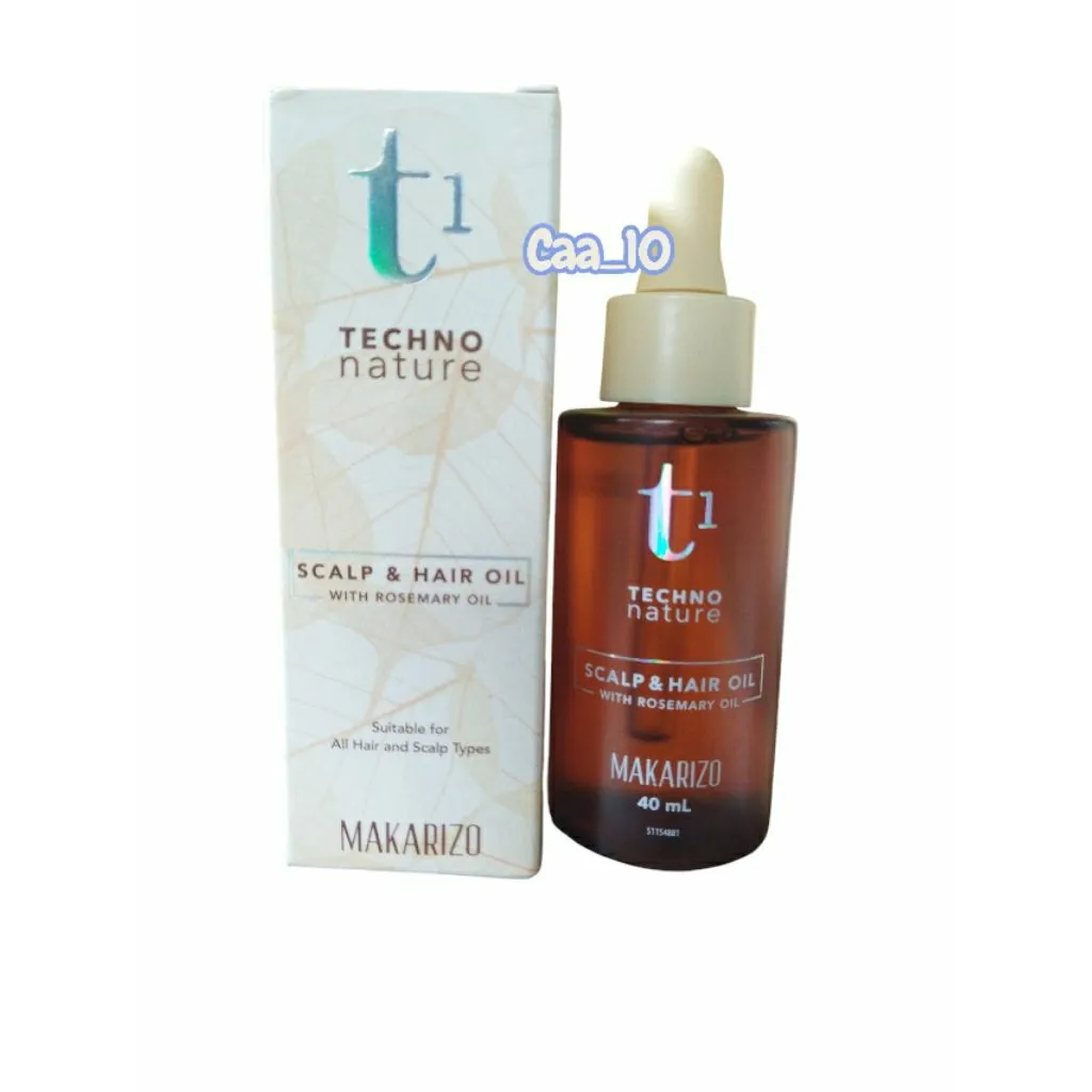 MAKARIZO T1 Techno Nature Scalp & Hair Oil With Rosemary 40ml - Tonic - Treatment Obat Rontok - Penebal Rambut
