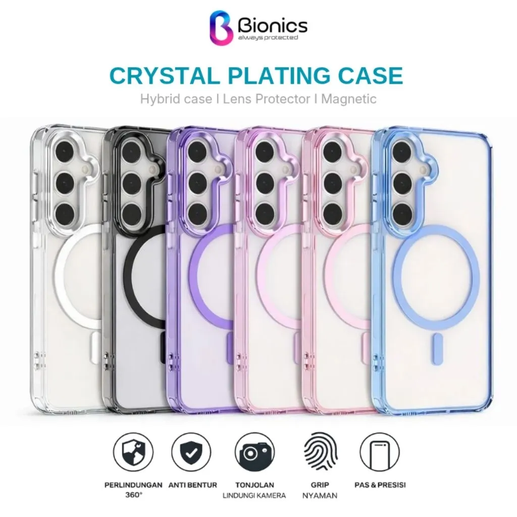 Case Magsafe for Samsung Galaxy A56 A36 A26 A16 A55 A35 A15 A17 4G 5G Plating List Hard Case Magsafe
