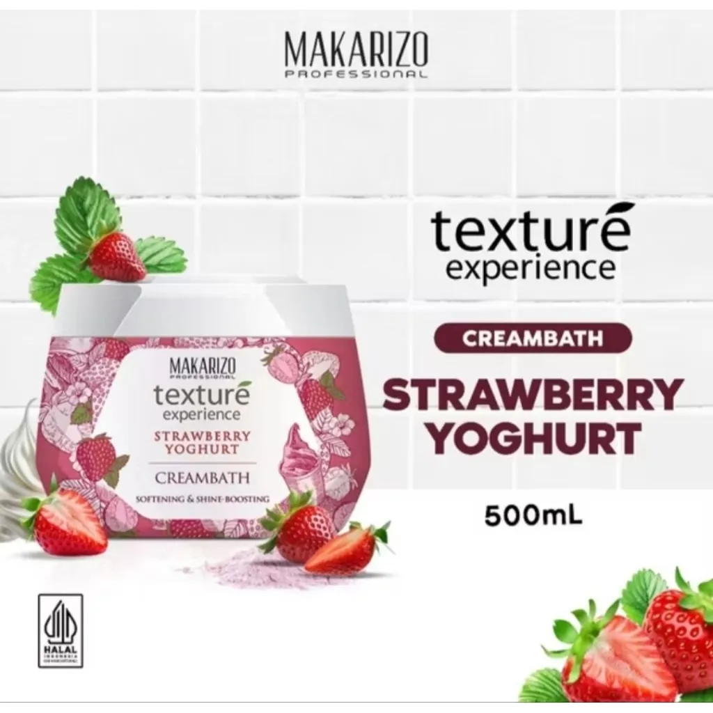 Makarizo texture experience Hair & scalp 500gr Strawberry Yoghurt hair spa / hair mask