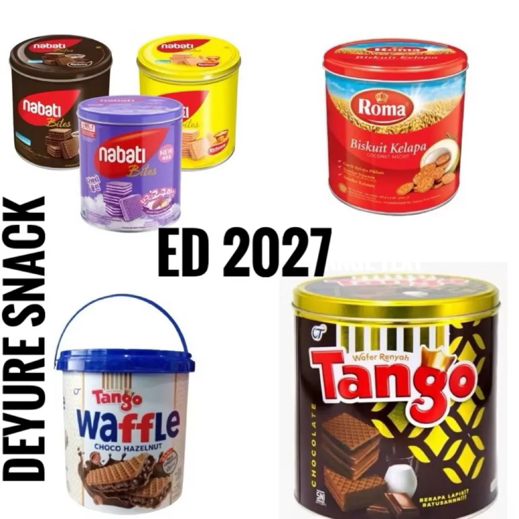 nabati waffle tango aneka biskuit wafer jar kaleng