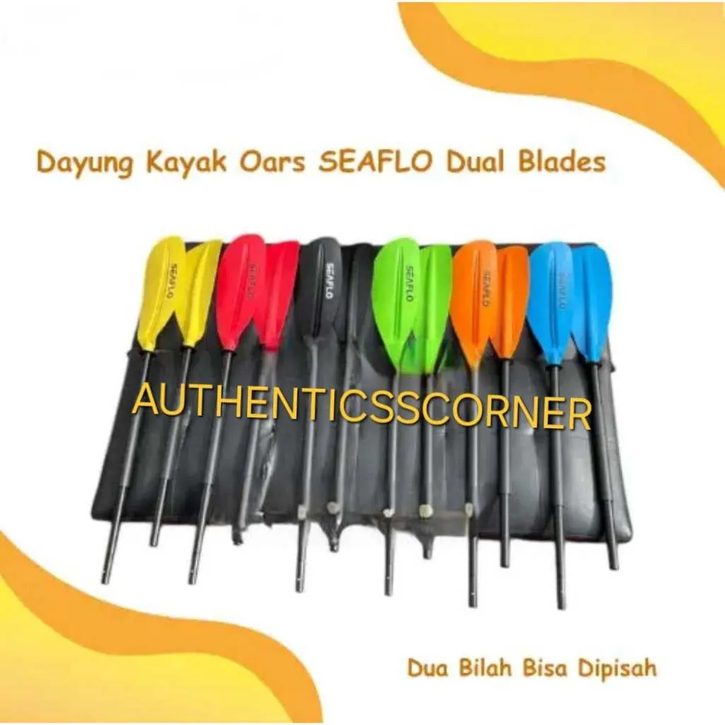 SEAFLO Dayung Kayak Seaflo Dual Blades Original
