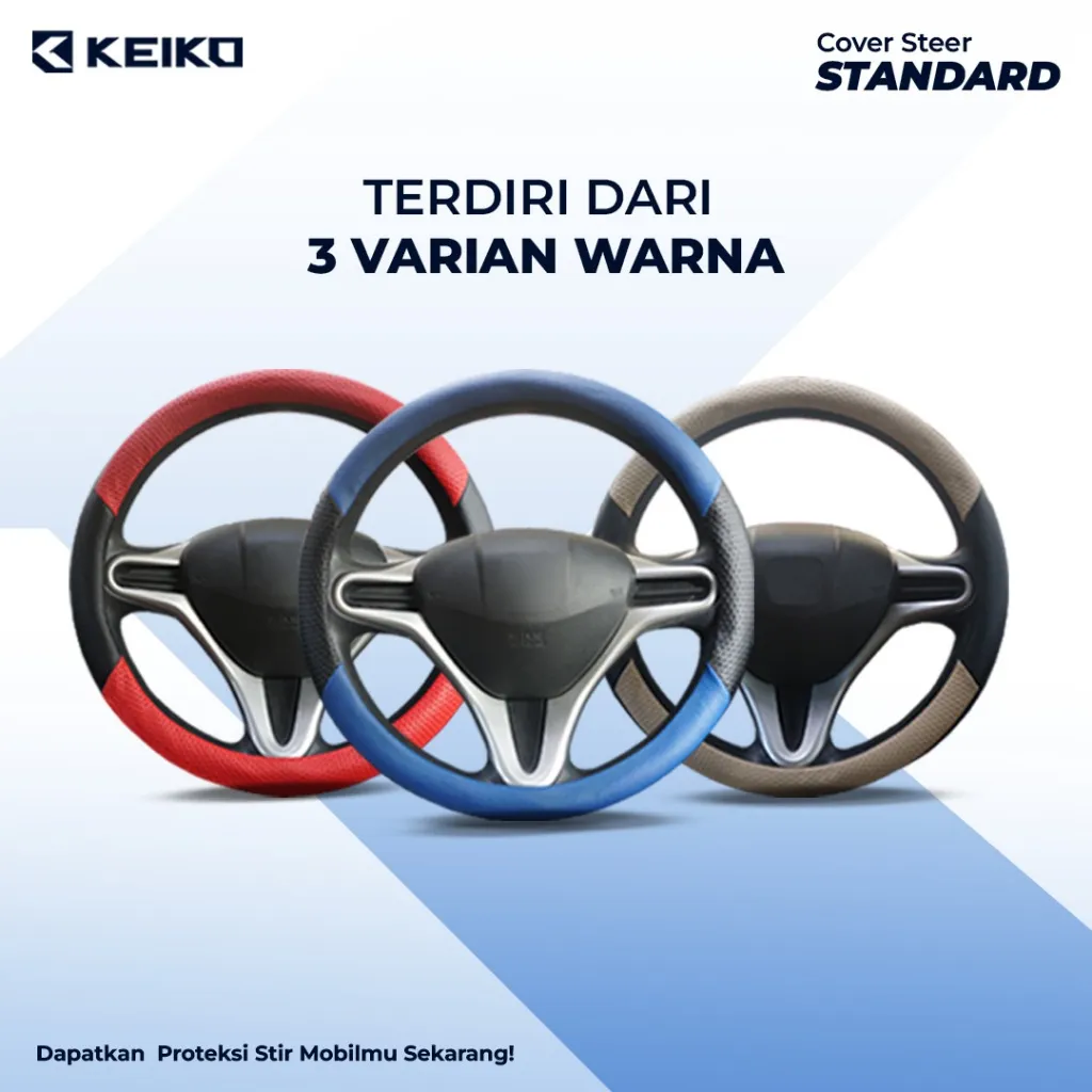 Cover Sarung Setir Stir Mobil Kulit Mazda 2 6 CX3 CX5 CX7 Starlet Glanza Corolla Twincam Swift Keiko