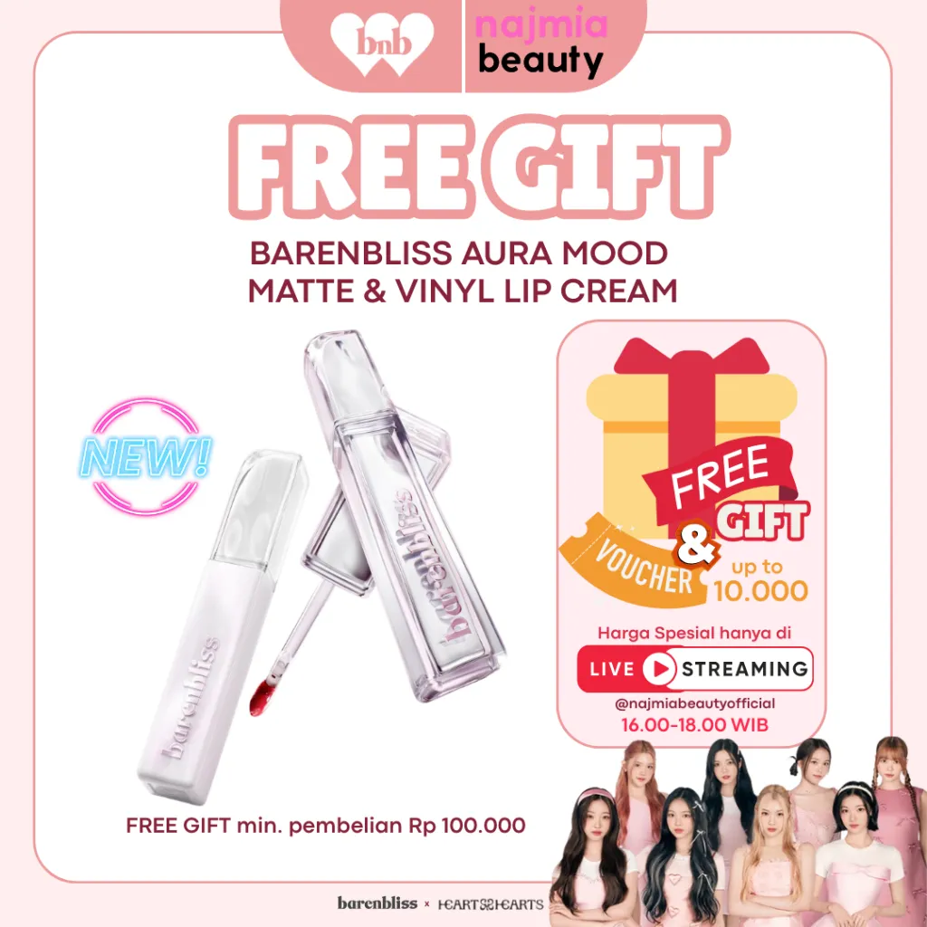 Najmia Ofc [NEW LAUNCH] BNB barenbliss Aura Mood Transferproof Matte Lip Cream |  Aura Mood Transferproof Vinyl Lip Cream