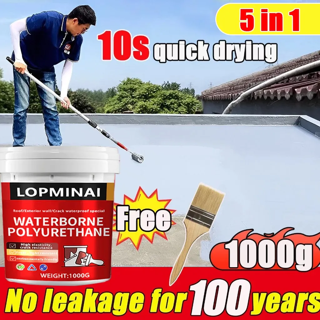 lem anti bocor 1000g anti rembes dan bocor Perekat Atap Rumah lem atap rumah anti bocor untuk genteng /Jendela /kolam renang lem penambal bocor Waterproof Insulating