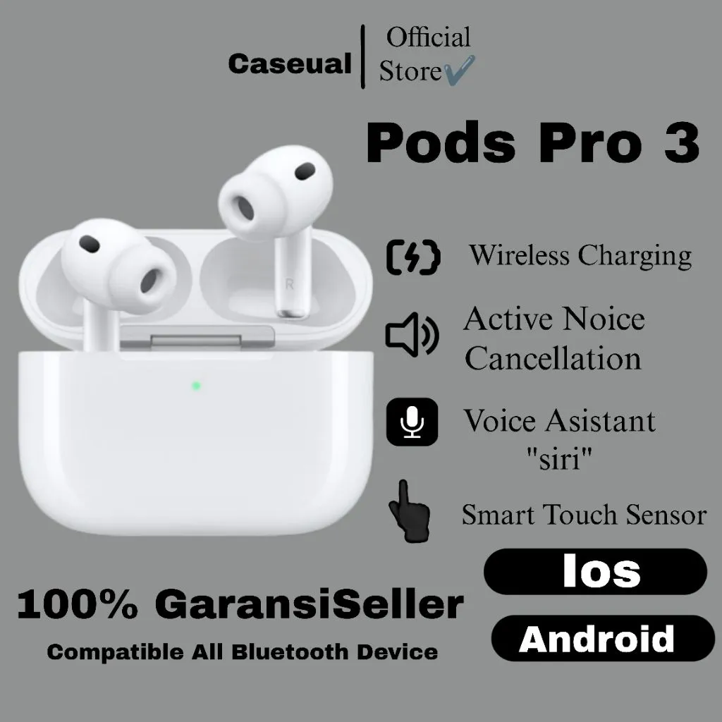 The Pods Pro Gen 3 ANC (2026) With Wireless Charging Case Brand New Garansi 3bulan