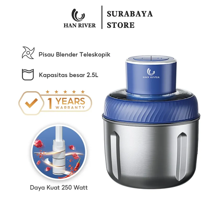 HAN RIVER Blender HRJRJ08BU 2.5 L Baja tahan karat Listrik