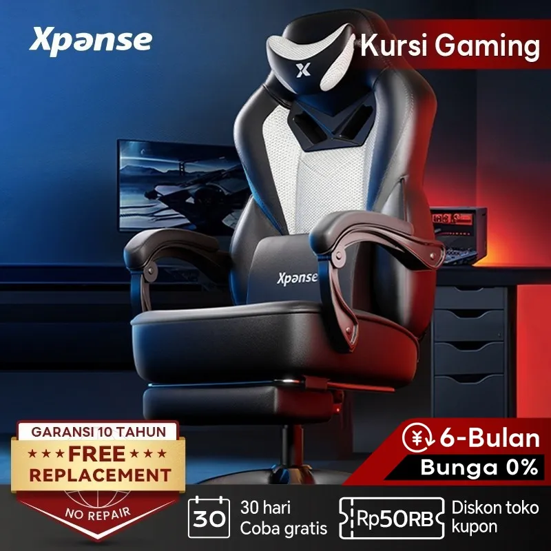 Xpanse X2 Kursi Gaming/Kursi Kantor/Kursi Kerja/Gaming Chair/Kursi Belajar/Kursi Ergonomis/Kursi Santai/Kursi Komputer