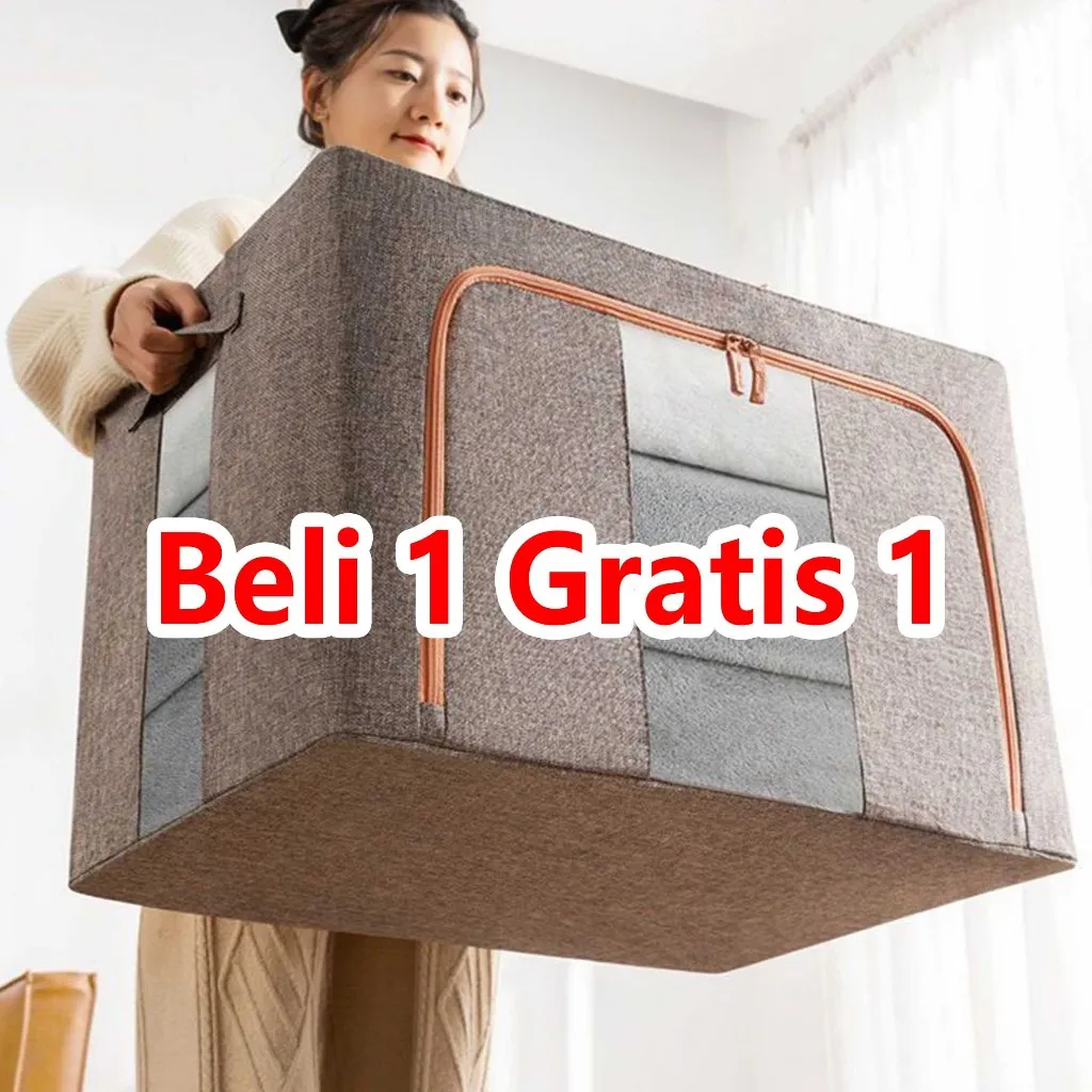 storage box 66L/110L kotak penyimpanan container box tahan lembab Tempat penyimpanan baju lipat Box Serbaguna