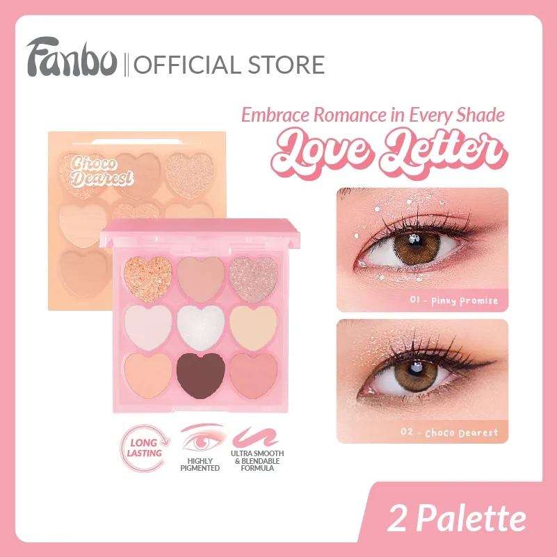 Fanbo Love Letter Eyeshadow Palette Highly Pigmented Longlasting