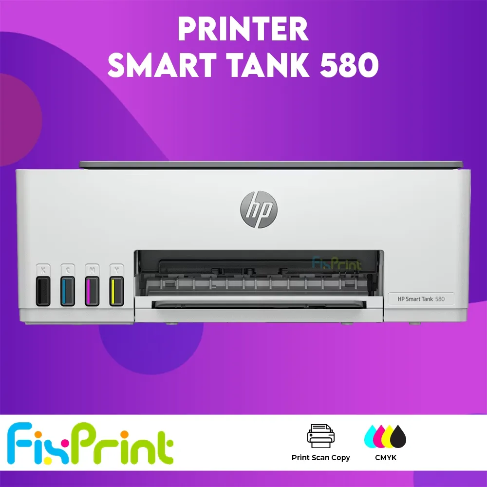 FixPrint Printer Smart Tank HP 580 520 Wireless Print Scan Copy Multifungsi Inktank All In One Bergaransi Cetak A4