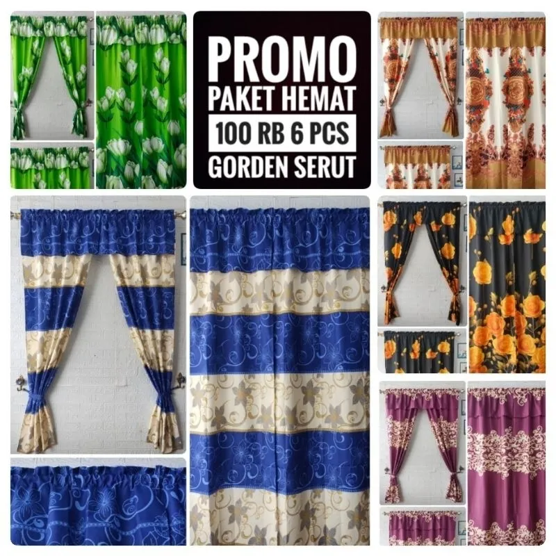Paket Hemat Gorden Serut 6 pcs