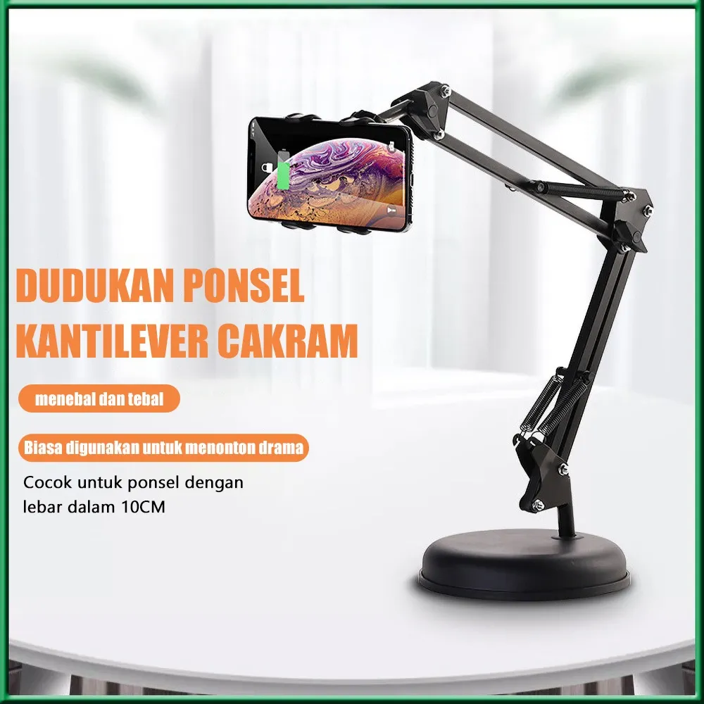Stand Hp Meja Fahrenheit/Holder Handphone/Dudukan Hp/YoutubeTiktok Vlogger Multifungsi Bracket Stand