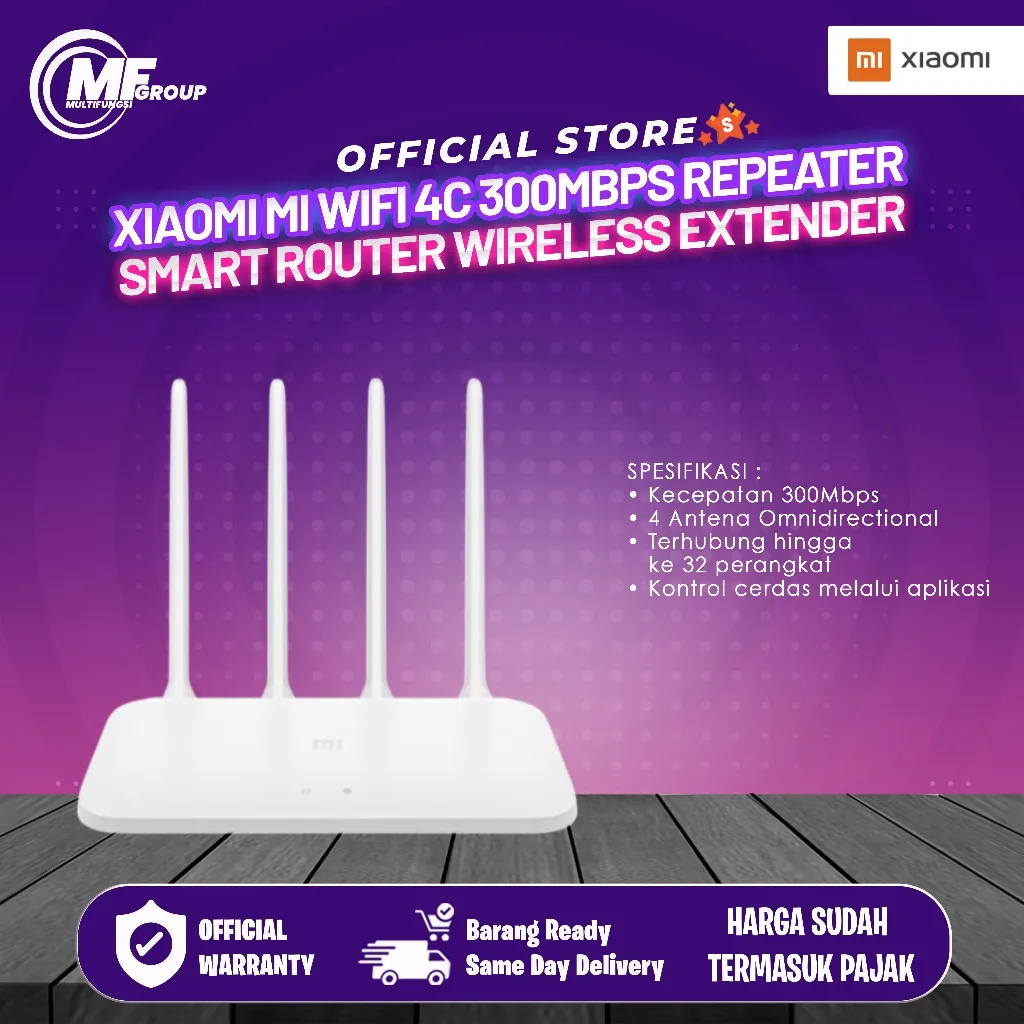 Xiaomi Mi WiFi 4C 300Mbps Repeater Smart Router Wireless Extender