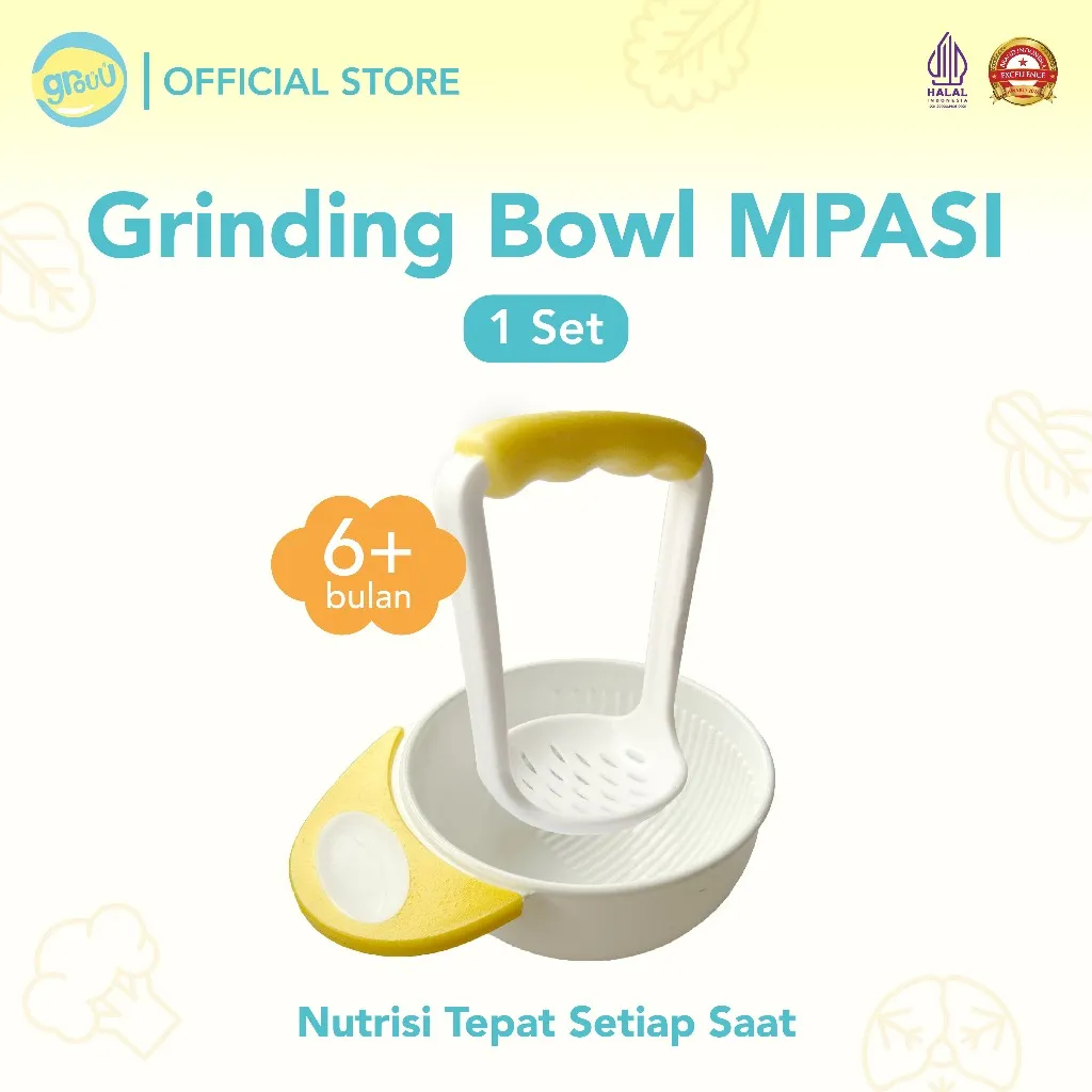 Grouu - Baby Food Maker Grinding Bowl MPASI