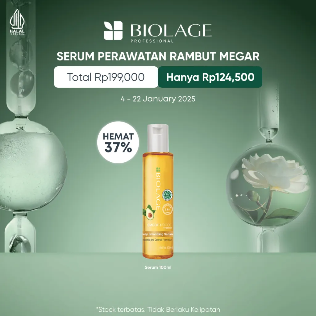 [Free Exclusive Gift] Biolage Deep Smoothing Serum 100ml - Serum Rambut Megar