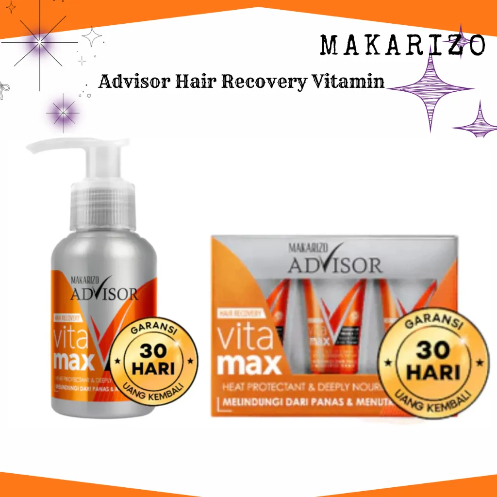 Makarizo Advisor Hair Recovery Vitamax 50ml and 8ml/Vitamin Rambut