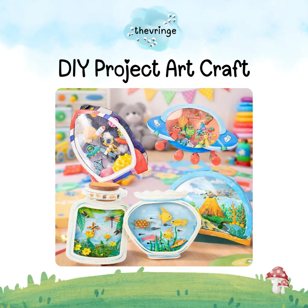 DIY Project Art Craft 3D Fish Aquarium & Insect Prakarya Kerajinan Tangan Edukatif Anak