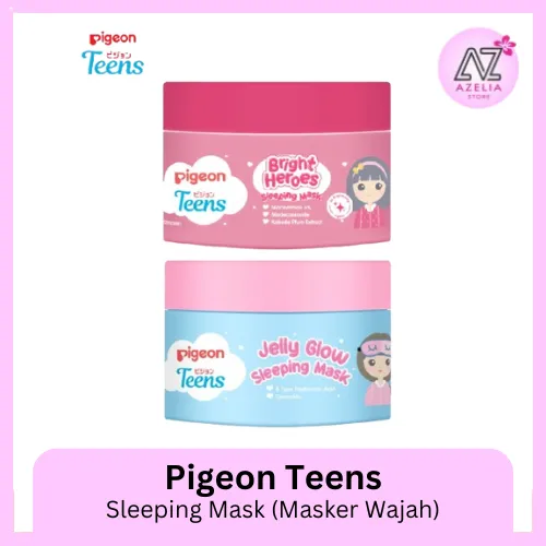 PIGEON TEENS Sleeping Mask Jelly Glow | Bright Heroes - Masker Wajah 30gr