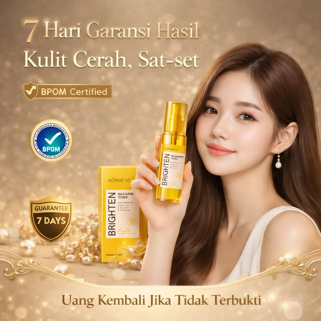 Kormesic Niacinamide Toner Spray Bikin Kulit Cerah, Lembap & Segar Seketika