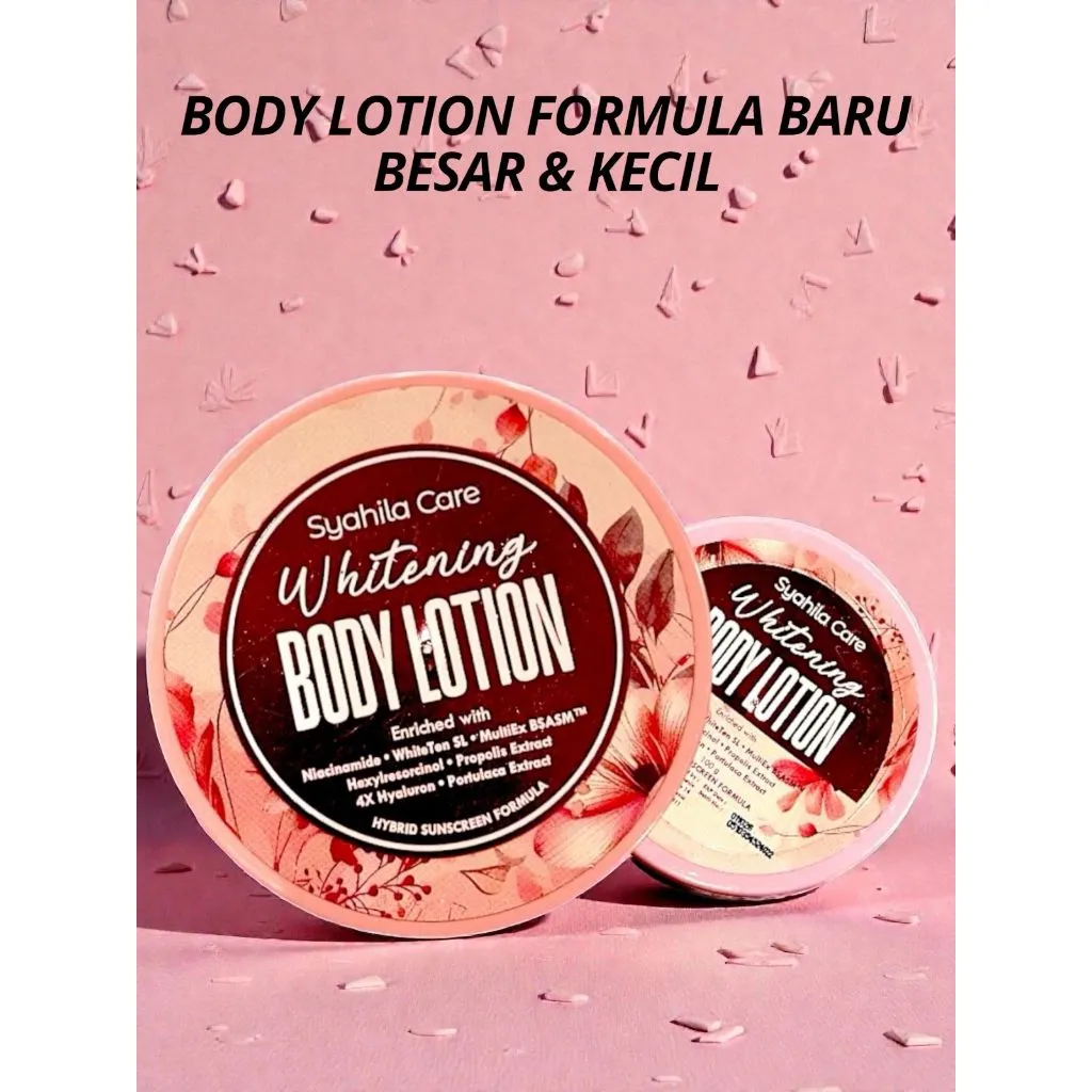 Formula Baru (POT) Bodylotion Syahila Care, Memutihkan Tubuh - 100ml dan 250ml