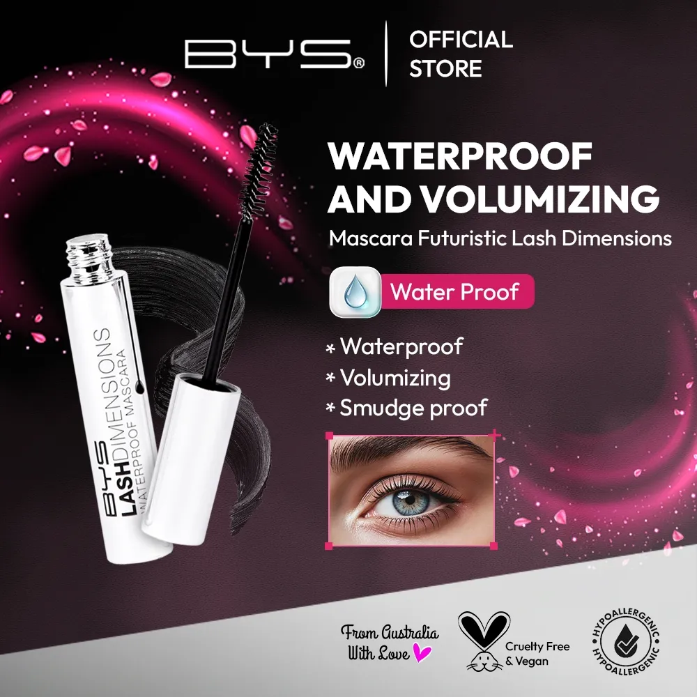 BYS Mascara Futuristic Lash Dimensions - Smudgeproof Waterproof Melentikkan Volumizing